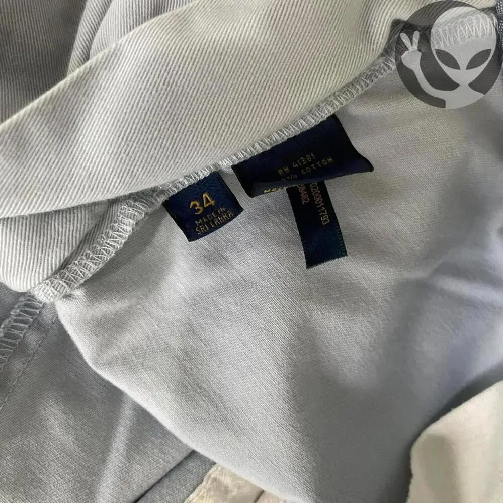 Polo Ralph Lauren Chino Shorts Size 36 Baby Blue Classic - Picture 7 of 8